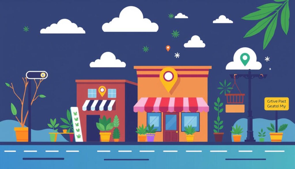 cannabis store illustration